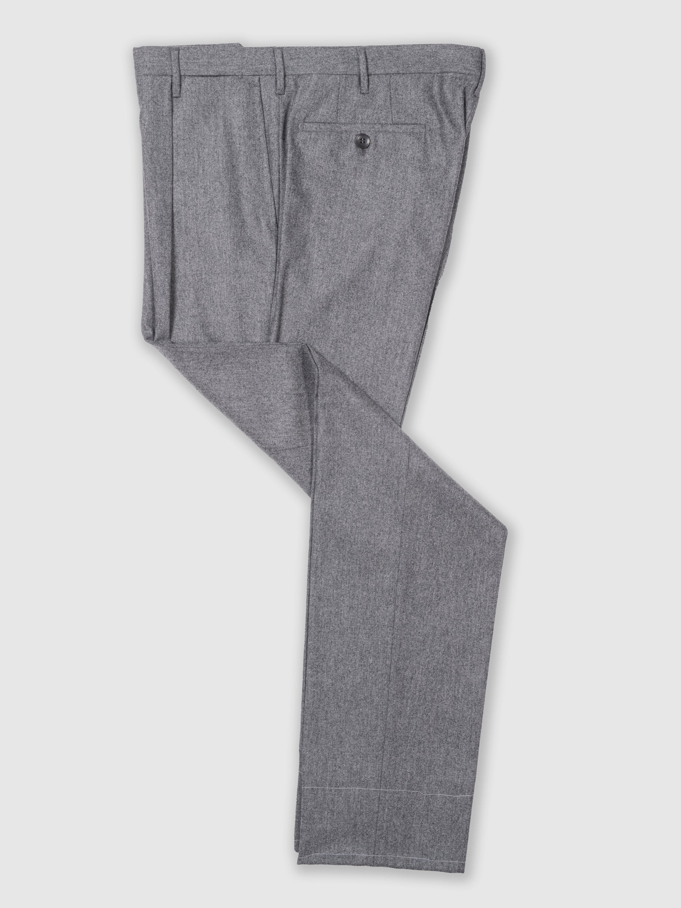 Medium grey flannel trousers